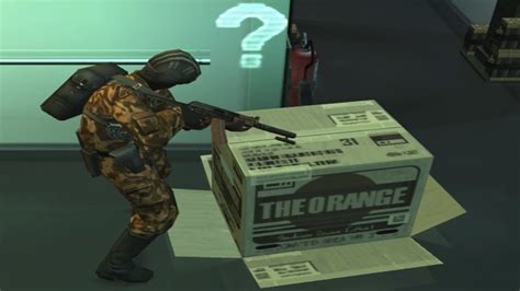 marines use metal gear cardboard box|marines using metal gear box.